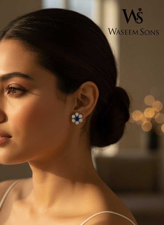 Serene Petal Studs – 925 Silver