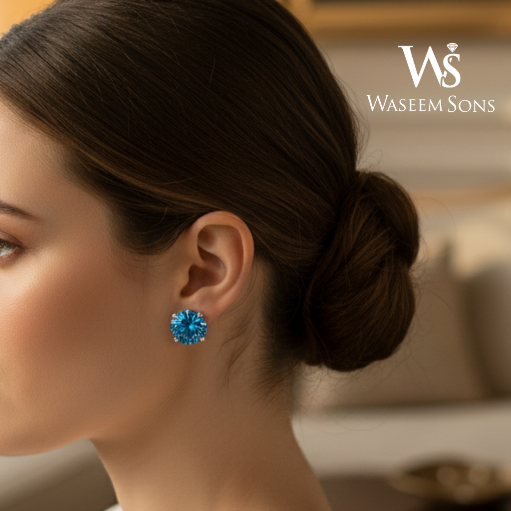 Azure Glow Studs