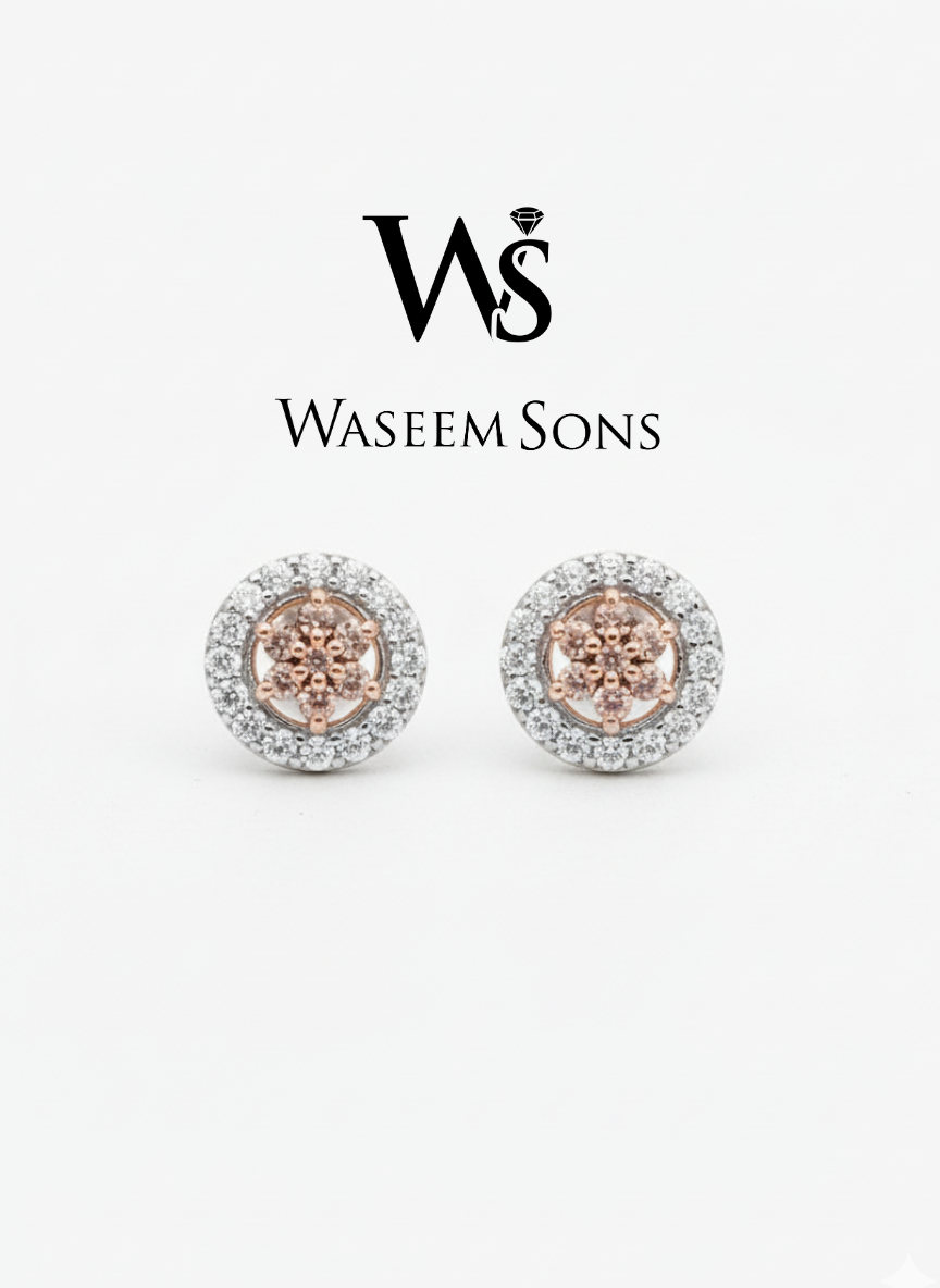 Halo Étoile Studs – 925 Silver