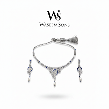 Pearl Harmony Necklace Set - 925 Silver