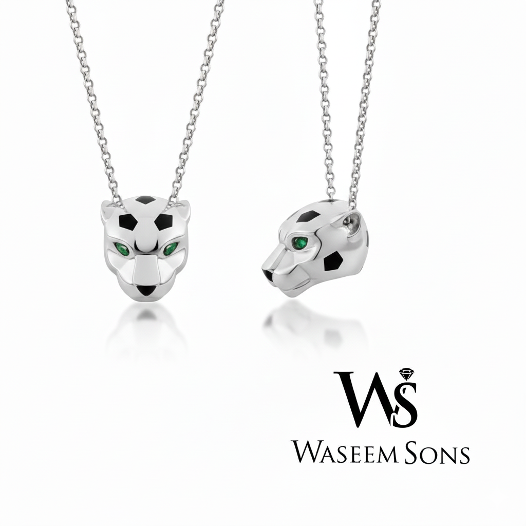 925 silver Panther Elegance Pendant