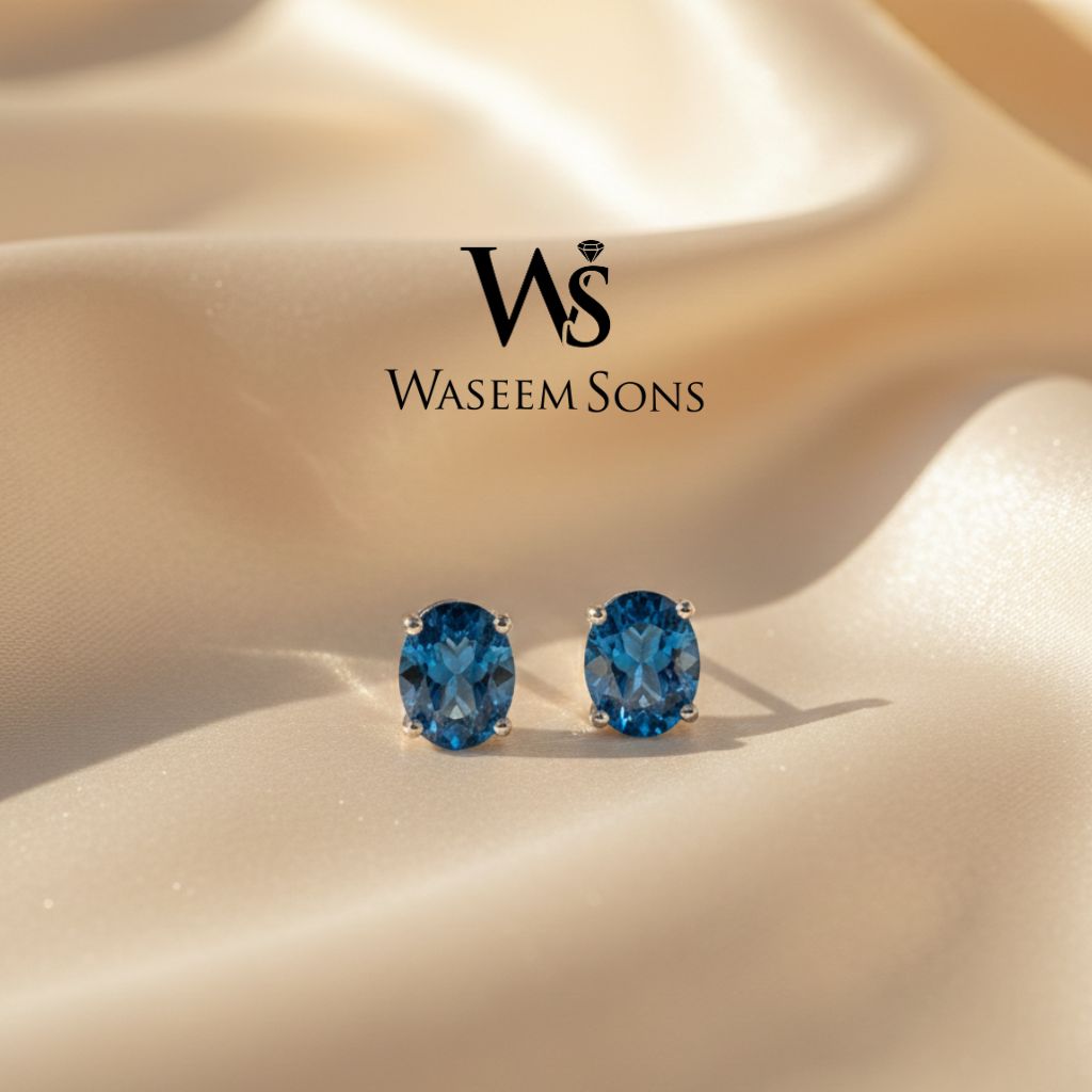 Azure Glow Studs