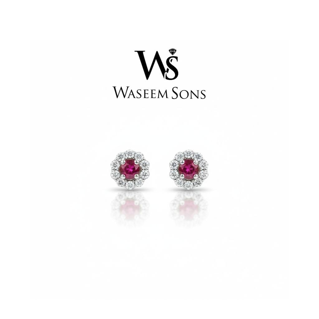 Crimson Halo Studs
