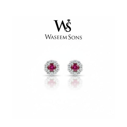 Crimson Halo Studs