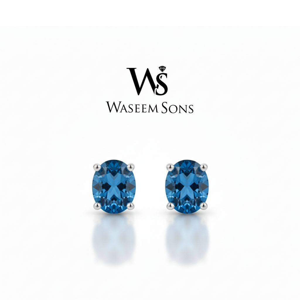 Azure Glow Studs