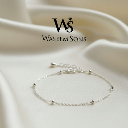 925 Sterling Silver Anklet | Minimalist Women's Ankle Bracelet