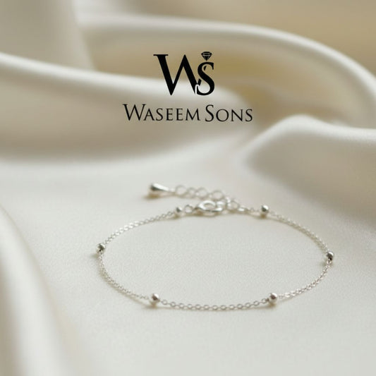 925 Sterling Silver Anklet | Minimalist Women's Ankle Bracelet