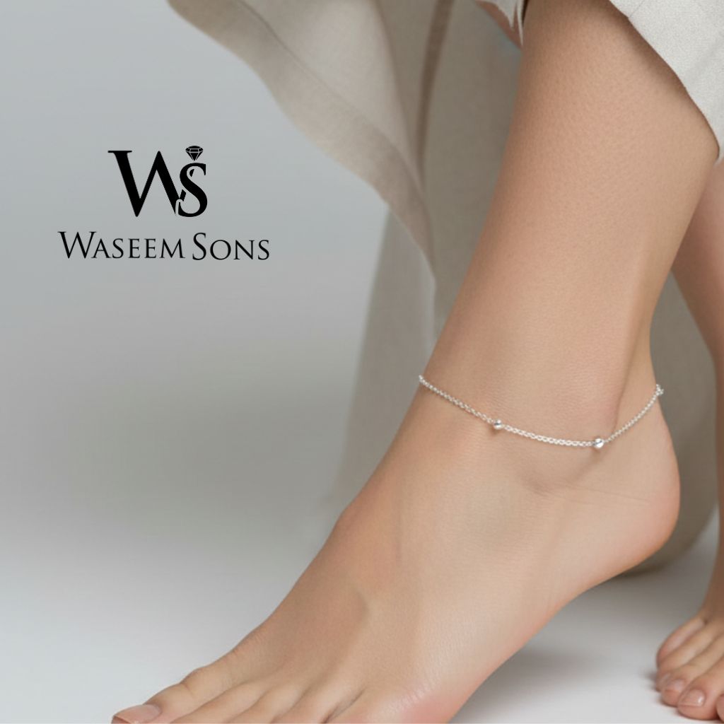 925 Sterling Silver Anklet | Minimalist Women's Ankle Bracelet