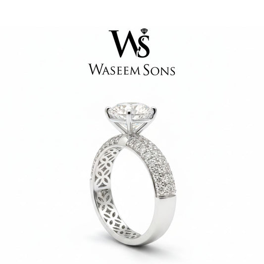 925 silver Luna Radiance Ring by Waseem Sons
