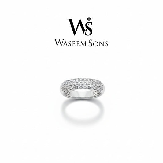 925 silver Eterna Pavé Band