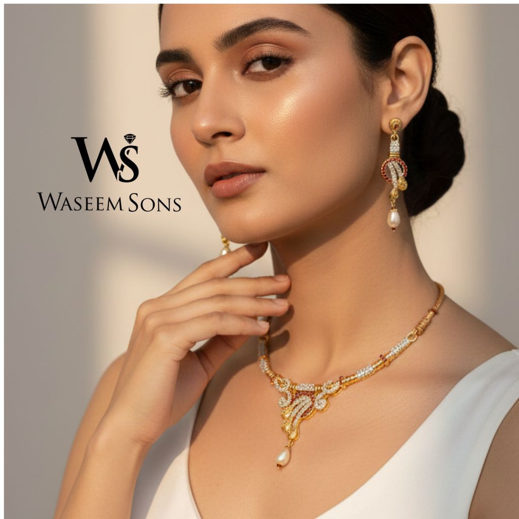 Pearl Harmony Necklace Set – 925 Silver