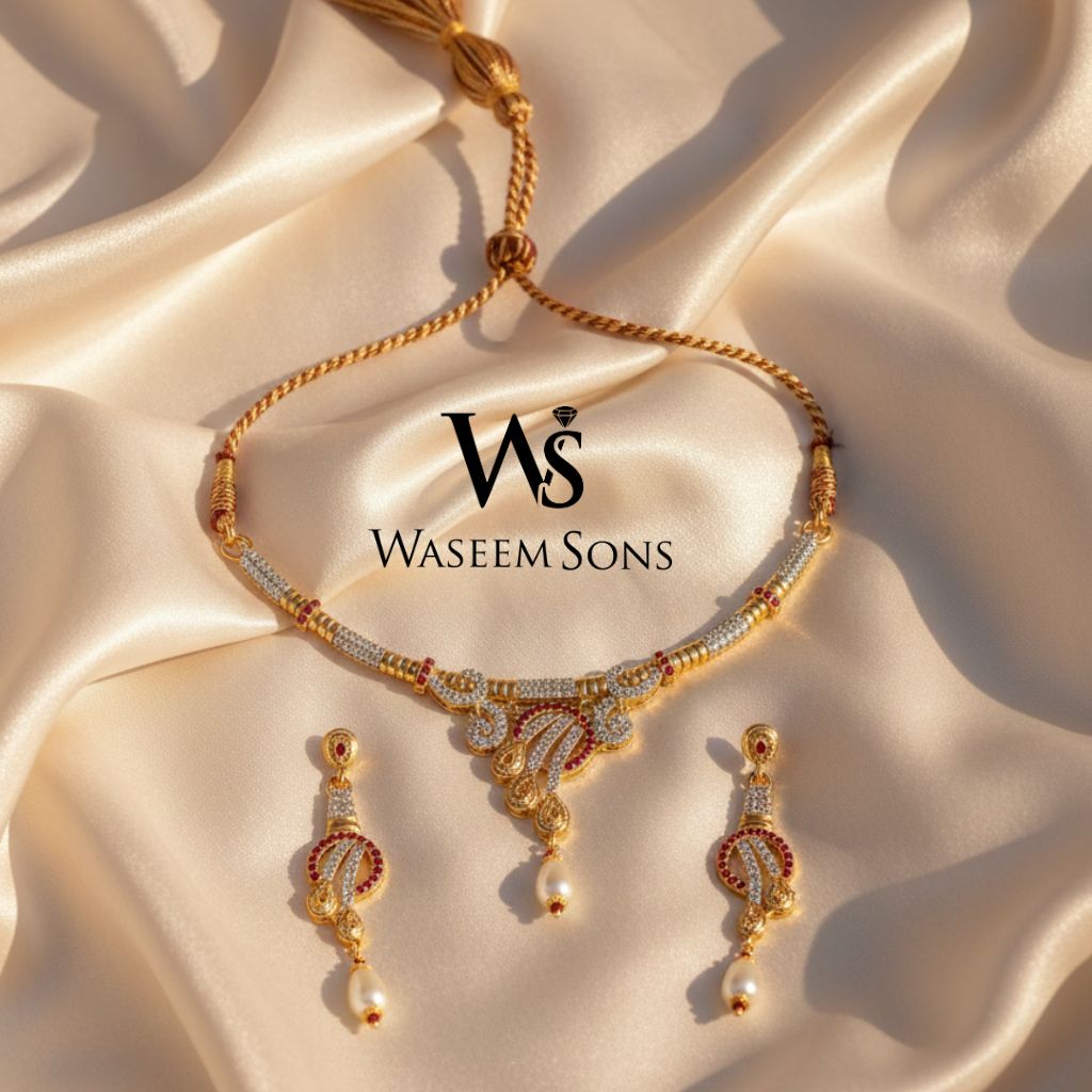 Pearl Harmony Necklace Set – 925 Silver