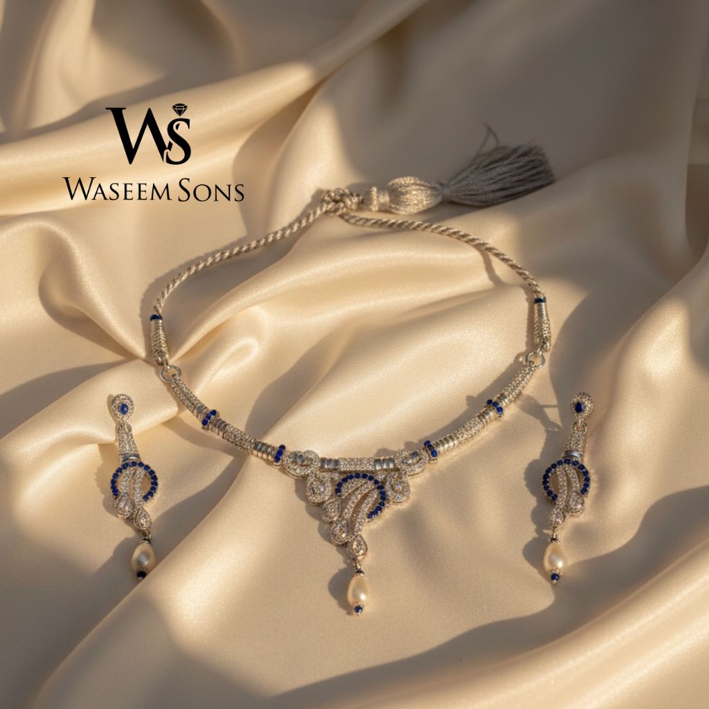 Pearl Harmony Necklace Set - 925 Silver