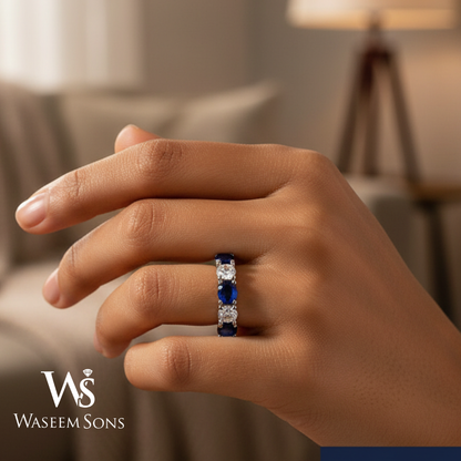 Sapphire Silver Ring