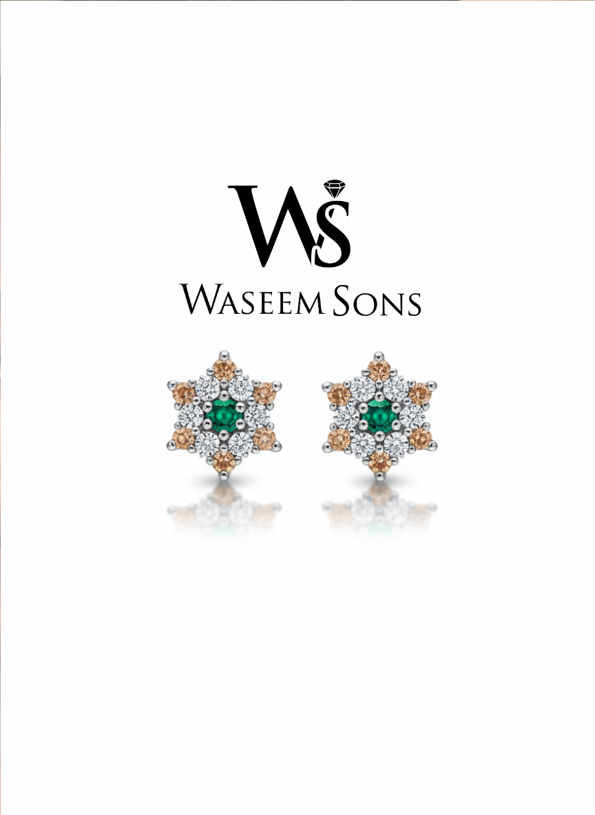 Celestial Garden Studs – 925 Silver