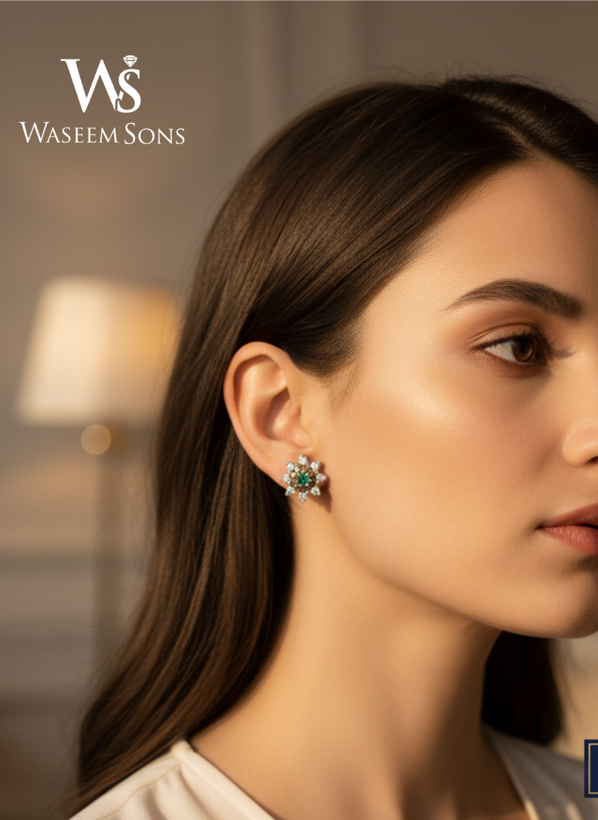 Celestial Garden Studs – 925 Silver