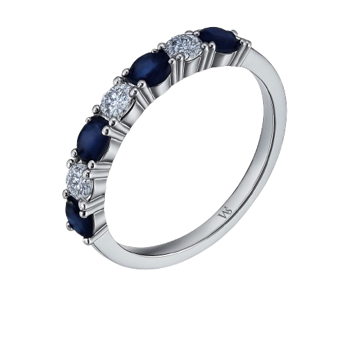 Sapphire Silver Ring