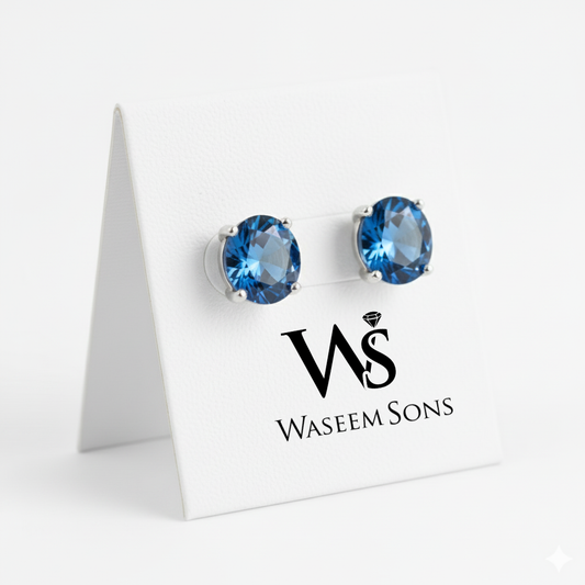 Azure Glow Studs