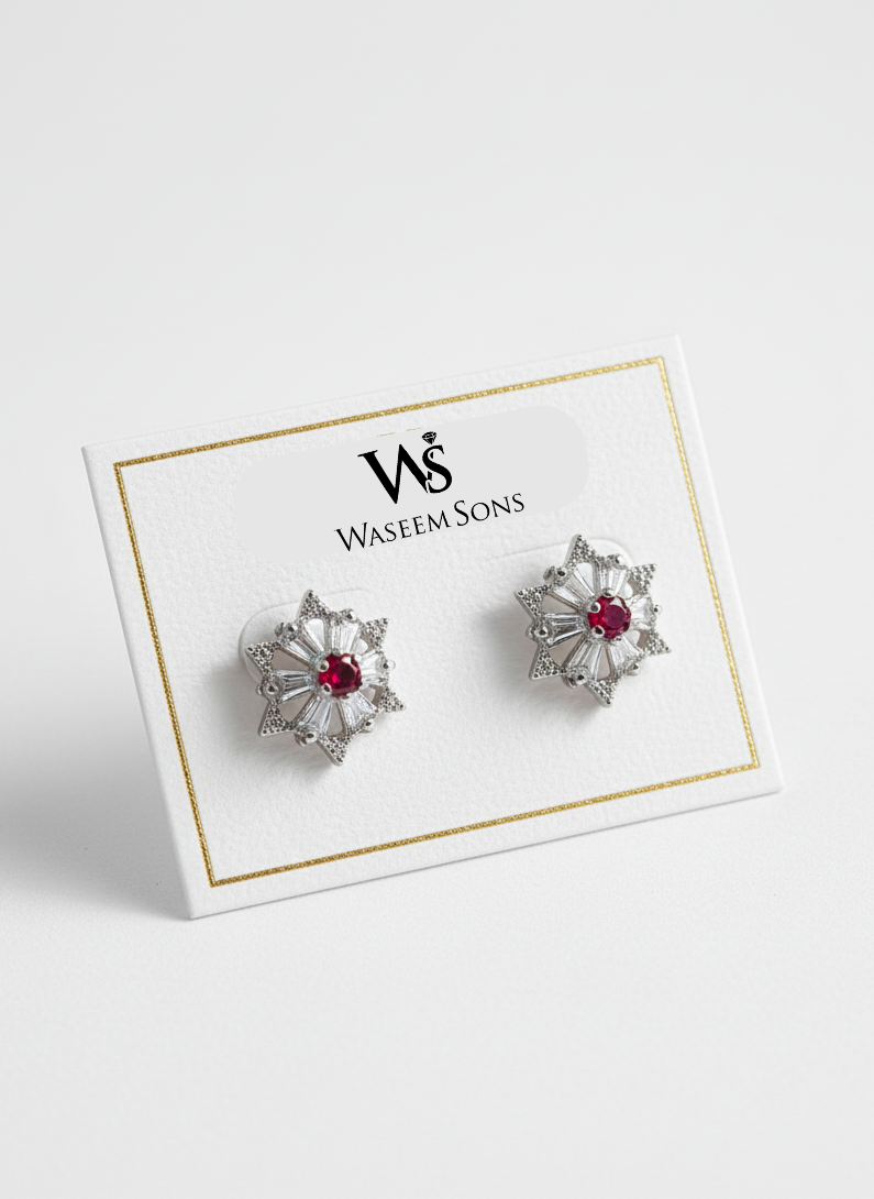 Scarlet Star Studs