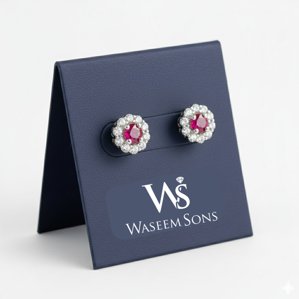 Crimson Halo Studs