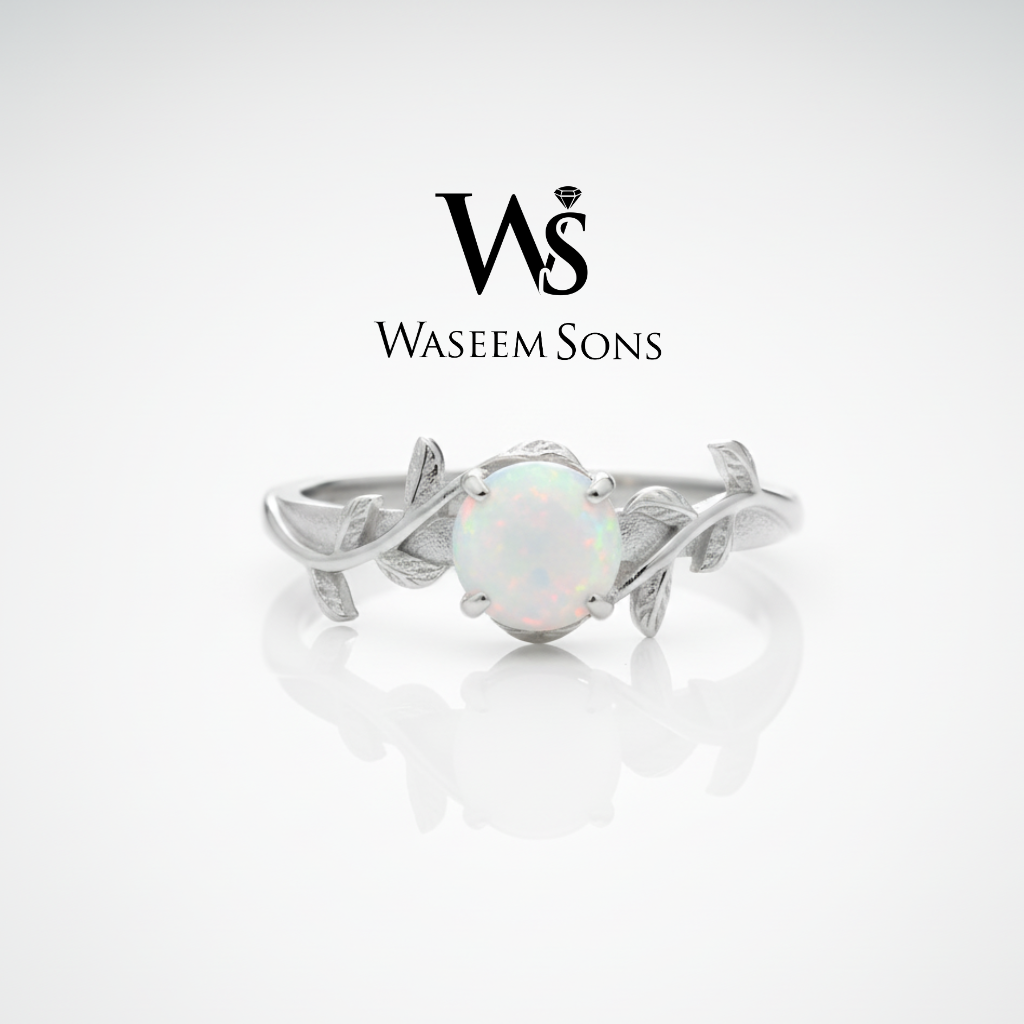 Opal Vine Ring - 925 Silver