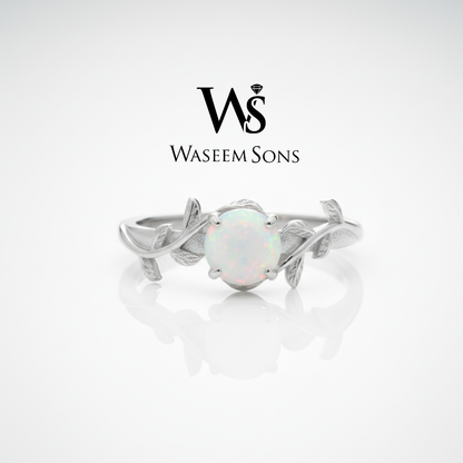 Opal Vine Ring - 925 Silver